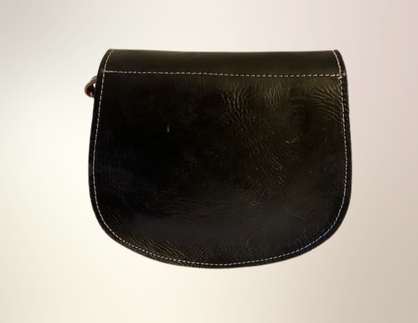 Agadir Leather Crossbody Handbag - Black